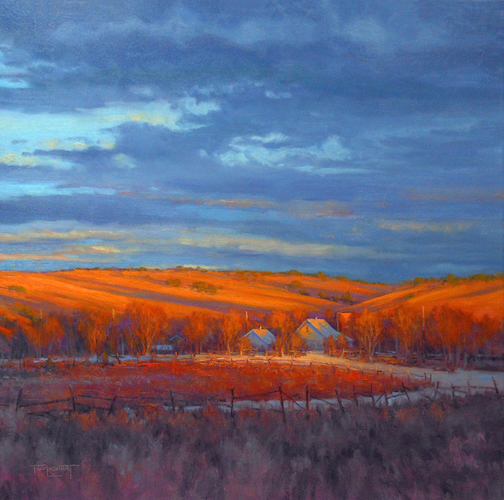 Click to view detail for No Place Like Home 24x24 $2500